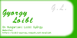 gyorgy loibl business card